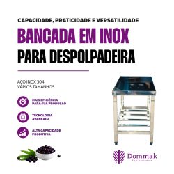 Bancada em Inox para Despolpadeira