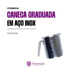Caneca Graduada Inox 1 L