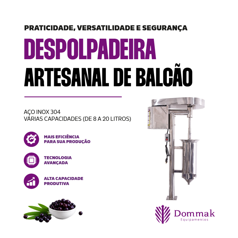 Despolpadeira Artesanal de Balcão
