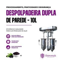 Despolpadeira Dupla de Parede 10 Litros