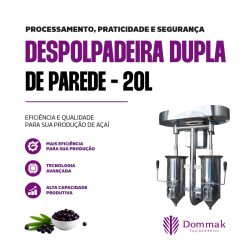 Despolpadeira Dupla de Parede 20 Litros