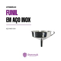 Funil em Aço Inox