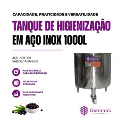 Tanque de Higienização de 1000 Litros