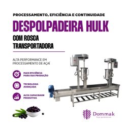 Despolpadeira Hulk com Rosca Transportadora