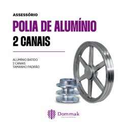 Polia de Aluminio 2 Canais
