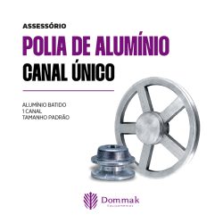 Polia de Aluminio Canal Unico