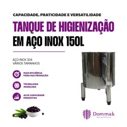 Tanque de Higienização de 150 Litros